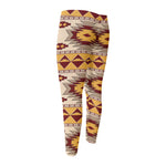 Tribal Southwestern Navajo Pattern Print Men's Compression Pants