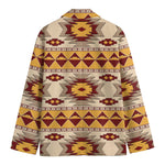 Tribal Southwestern Navajo Pattern Print Men's Cotton Blazer