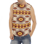 Tribal Southwestern Navajo Pattern Print Men's Fitness Tank Top