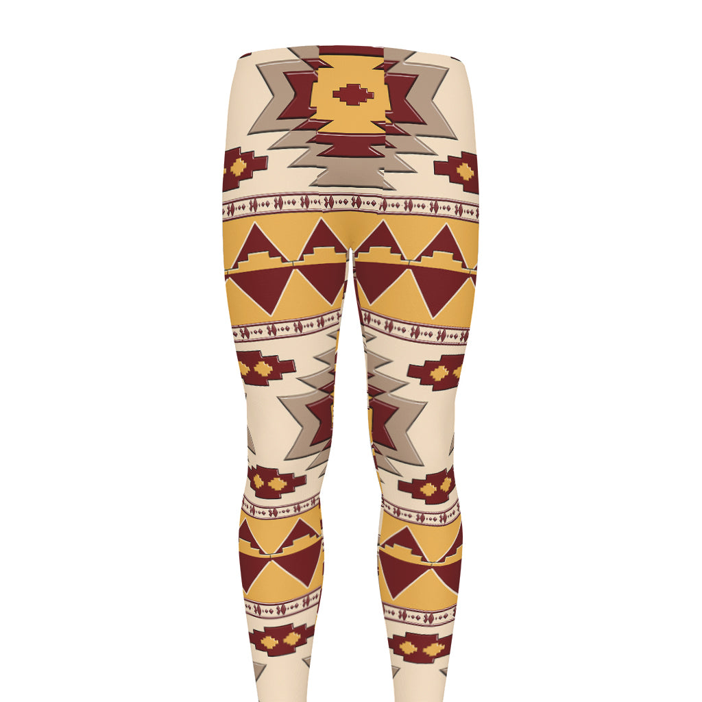 Tribal Southwestern Navajo Pattern Print Men's leggings