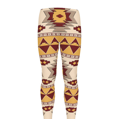 Tribal Southwestern Navajo Pattern Print Men's leggings