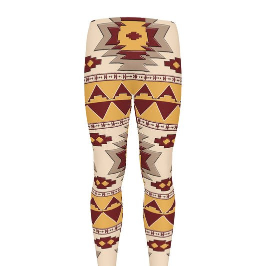 Tribal Southwestern Navajo Pattern Print Men's leggings