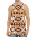 Tribal Southwestern Navajo Pattern Print Men's Muscle Tank Top