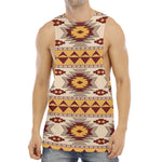 Tribal Southwestern Navajo Pattern Print Men's Muscle Tank Top