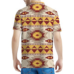 Tribal Southwestern Navajo Pattern Print Men's Polo Shirt
