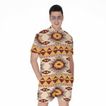 Tribal Southwestern Navajo Pattern Print Men's Rompers