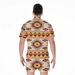 Tribal Southwestern Navajo Pattern Print Men's Rompers