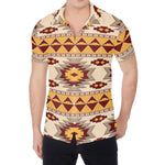 Tribal Southwestern Navajo Pattern Print Men's Shirt