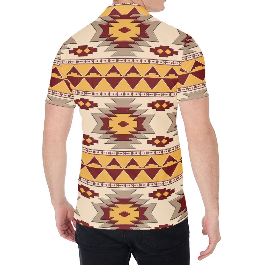 Tribal Southwestern Navajo Pattern Print Men's Shirt