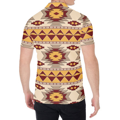 Tribal Southwestern Navajo Pattern Print Men's Shirt