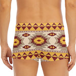 Tribal Southwestern Navajo Pattern Print Men's Short Boxer Briefs