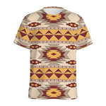 Tribal Southwestern Navajo Pattern Print Men's Sports T-Shirt