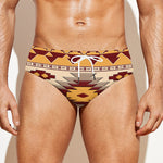 Tribal Southwestern Navajo Pattern Print Men's Swim Briefs