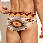 Tribal Southwestern Navajo Pattern Print Men's Swim Briefs