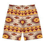 Tribal Southwestern Navajo Pattern Print Men's Swim Trunks