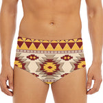 Tribal Southwestern Navajo Pattern Print Men's Triangle Swim Briefs