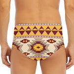 Tribal Southwestern Navajo Pattern Print Men's Triangle Swim Briefs
