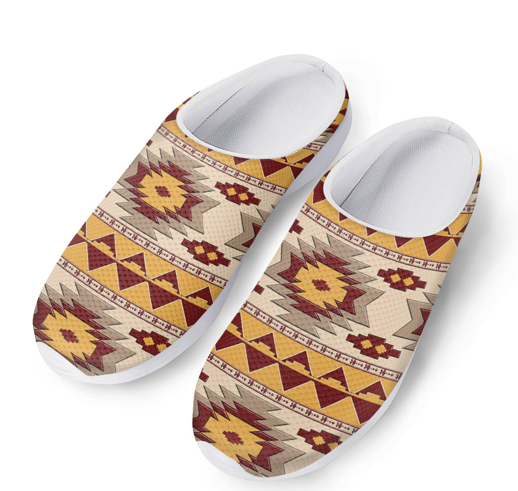 Tribal Southwestern Navajo Pattern Print Mesh Casual Shoes