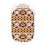 Tribal Southwestern Navajo Pattern Print Mesh Laundry Hamper