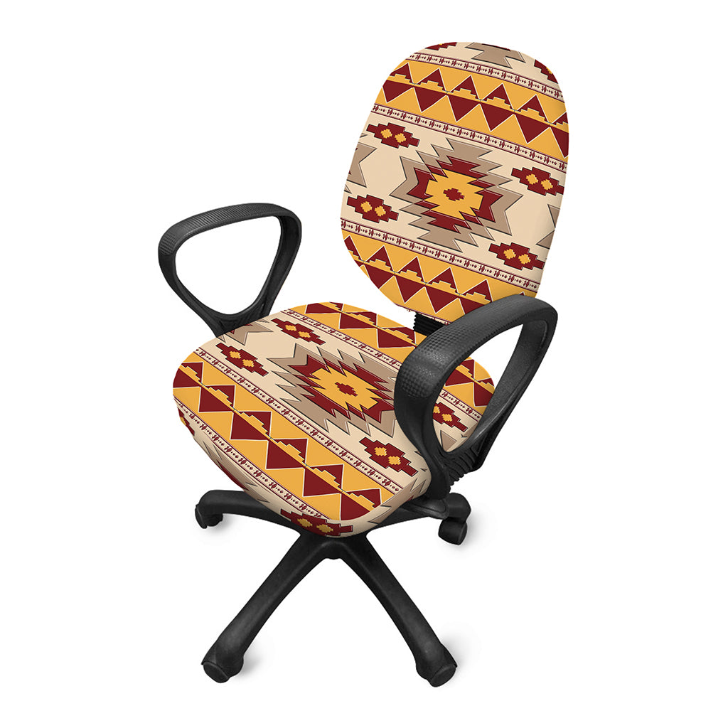 Tribal Southwestern Navajo Pattern Print Office Chair Cover