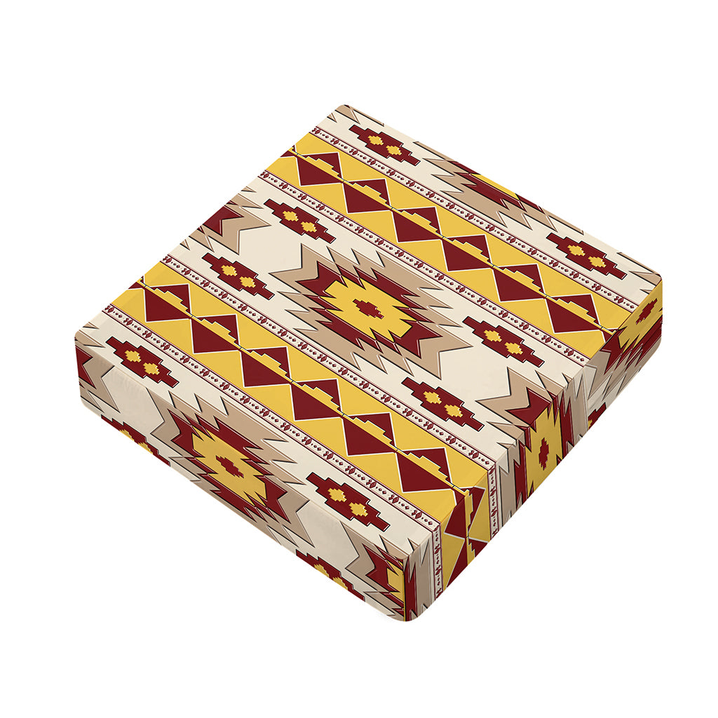 Tribal Southwestern Navajo Pattern Print Outdoor Seat Cushion Cover