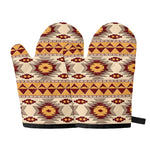 Tribal Southwestern Navajo Pattern Print Oven Mitts