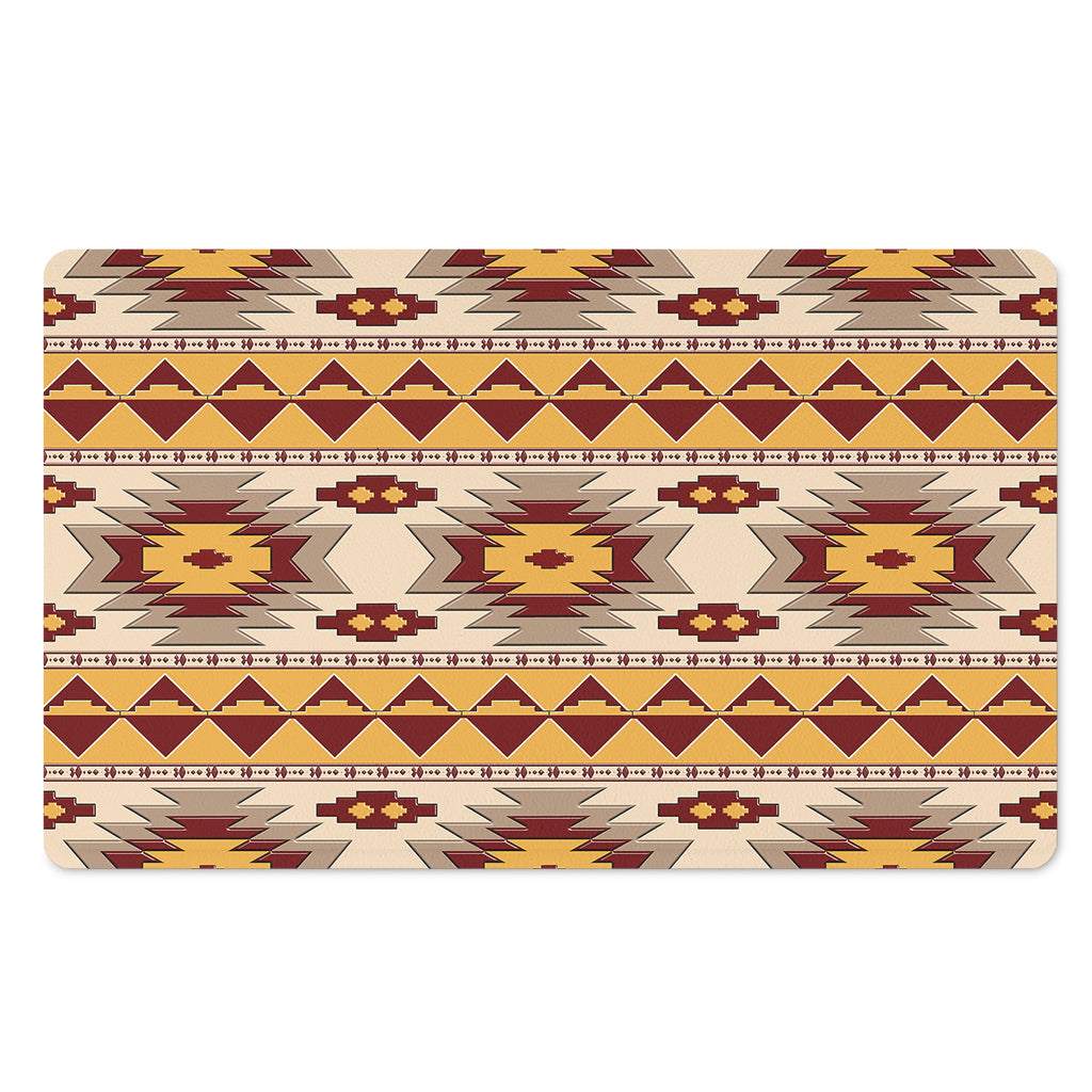 Tribal Southwestern Navajo Pattern Print Polyester Doormat