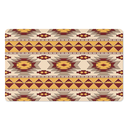 Tribal Southwestern Navajo Pattern Print Polyester Doormat