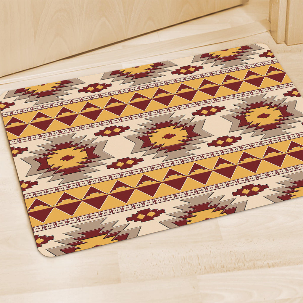 Tribal Southwestern Navajo Pattern Print Polyester Doormat