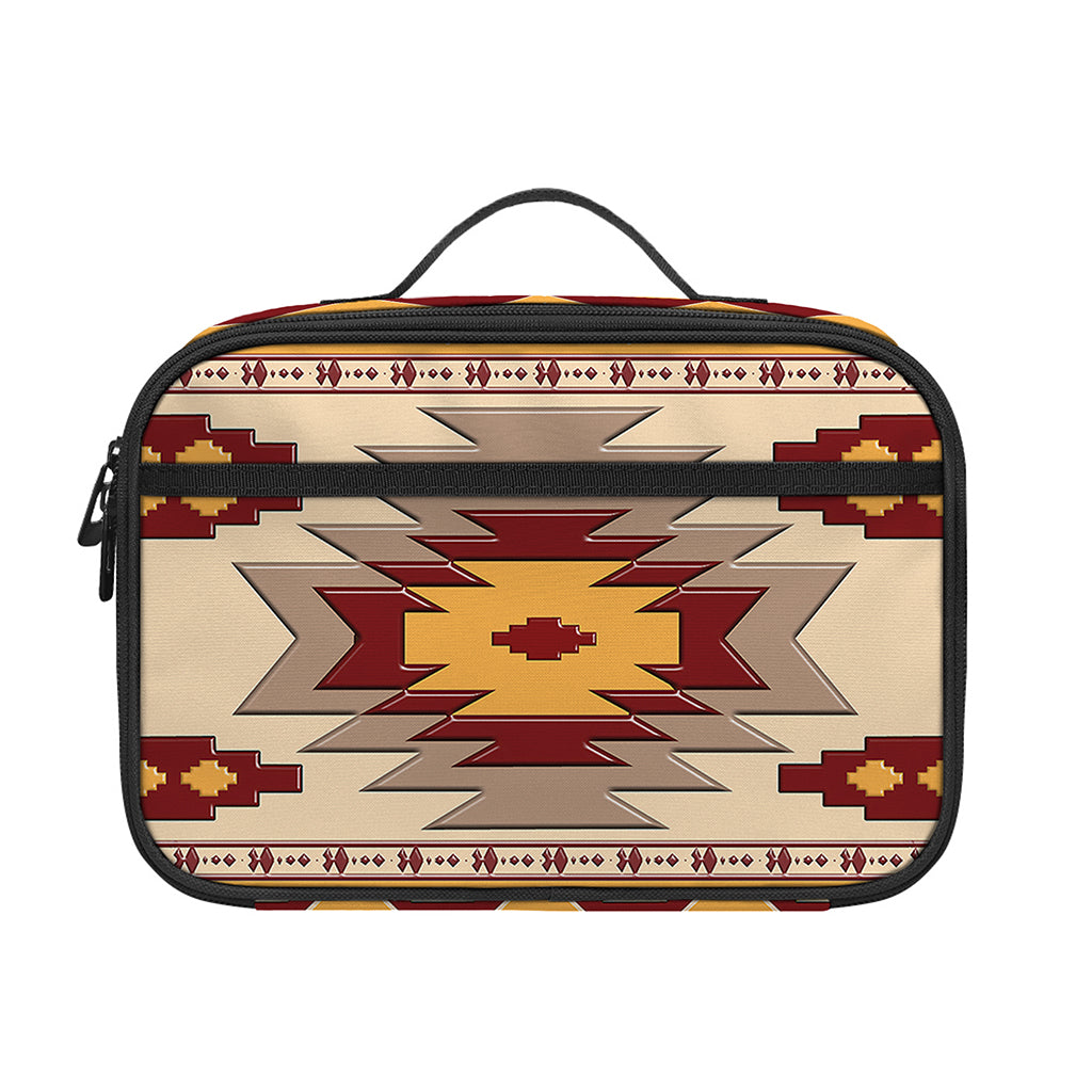 Tribal Southwestern Navajo Pattern Print Portable Lunch Bag