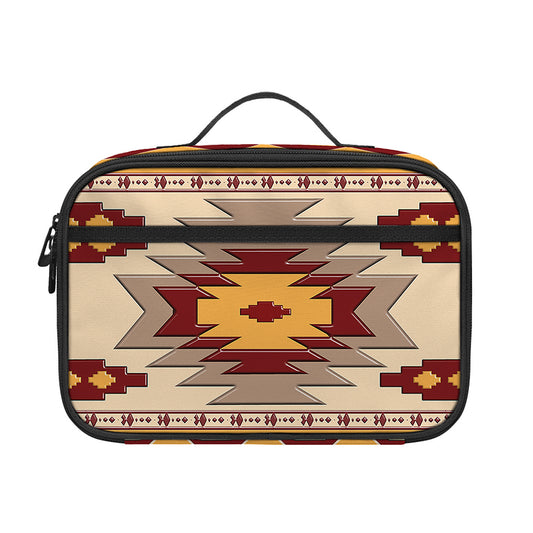 Tribal Southwestern Navajo Pattern Print Portable Lunch Bag