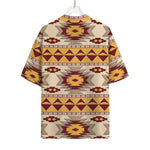 Tribal Southwestern Navajo Pattern Print Rayon Hawaiian Shirt