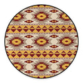 Tribal Southwestern Navajo Pattern Print Round Floor Mat
