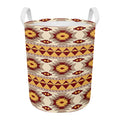 Tribal Southwestern Navajo Pattern Print Round Laundry Basket