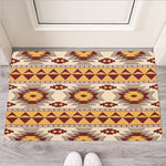 Tribal Southwestern Navajo Pattern Print Rubber Doormat