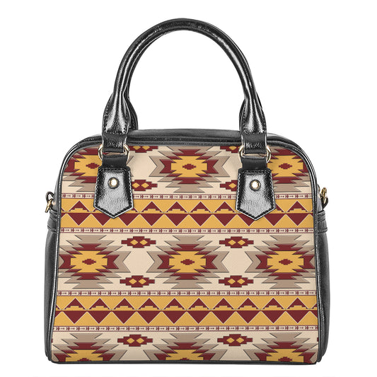 Tribal Southwestern Navajo Pattern Print Shoulder Handbag