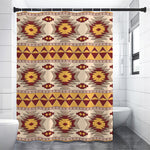 Tribal Southwestern Navajo Pattern Print Shower Curtain