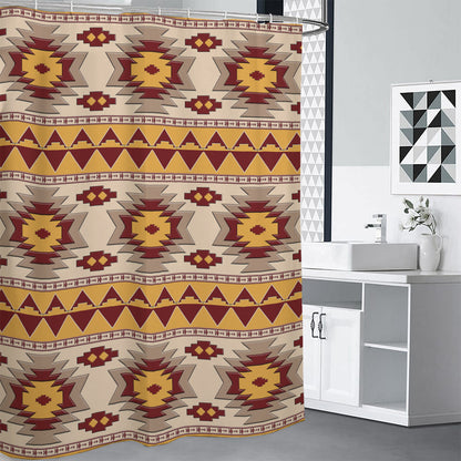 Tribal Southwestern Navajo Pattern Print Shower Curtain