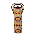 Tribal Southwestern Navajo Pattern Print Single Neoprene Wine Tote