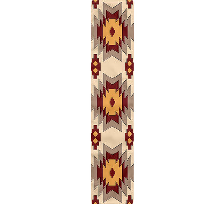 Tribal Southwestern Navajo Pattern Print Table Runner