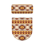 Tribal Southwestern Navajo Pattern Print Toilet Lid And Tank Cover Set
