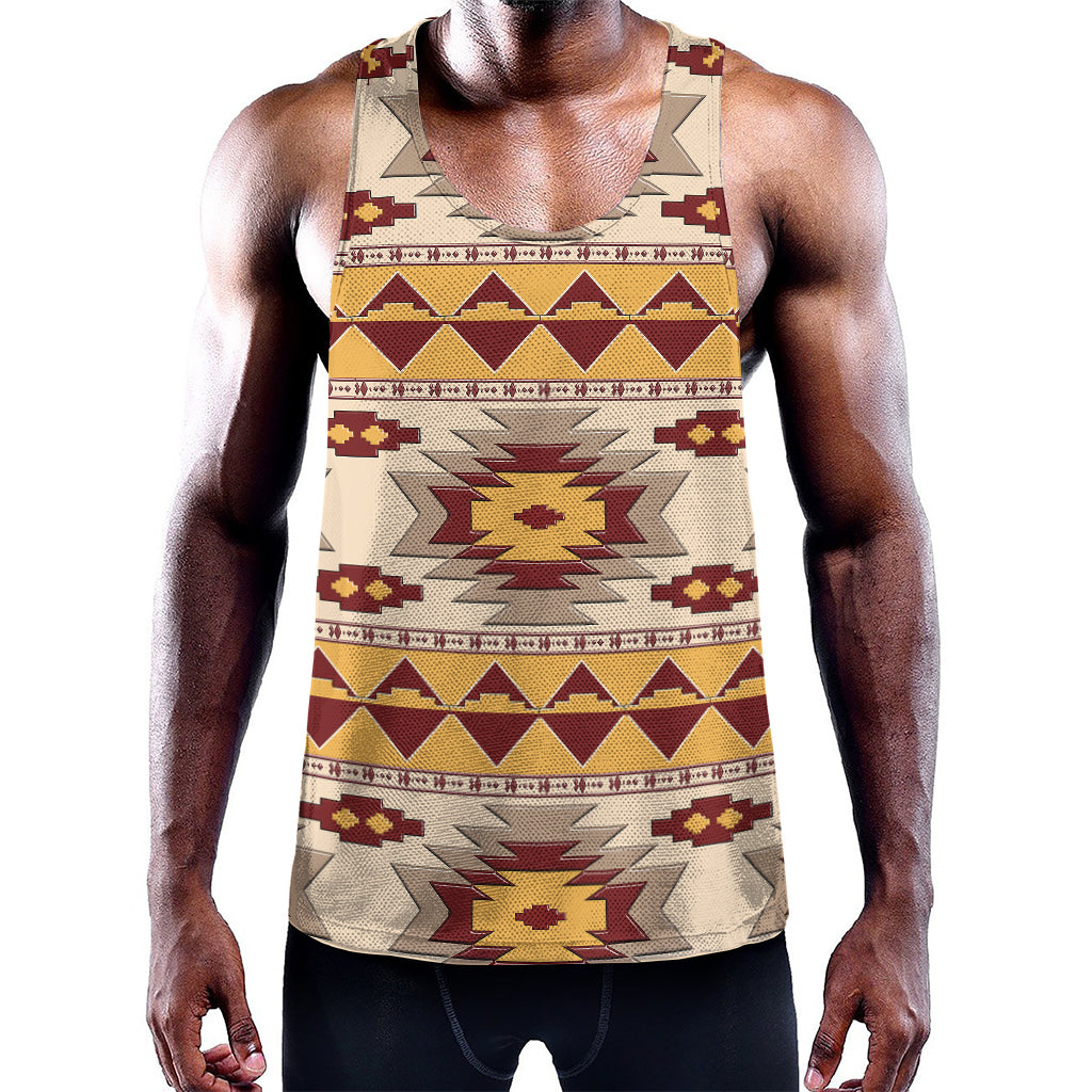 Tribal Southwestern Navajo Pattern Print Training Tank Top