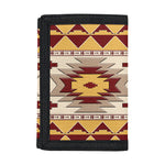 Tribal Southwestern Navajo Pattern Print Trifold Wallet