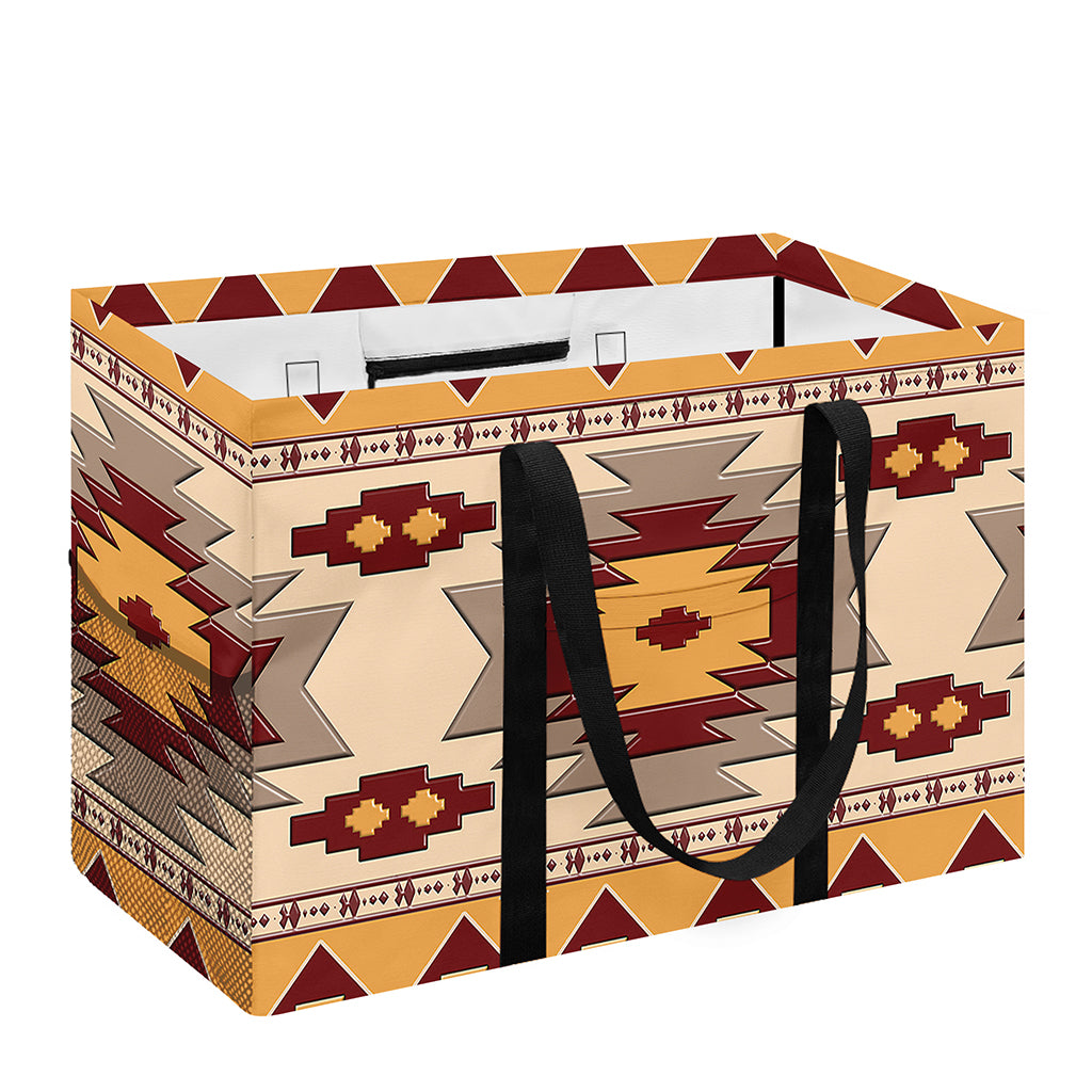 Tribal Southwestern Navajo Pattern Print Utility Tote Bag