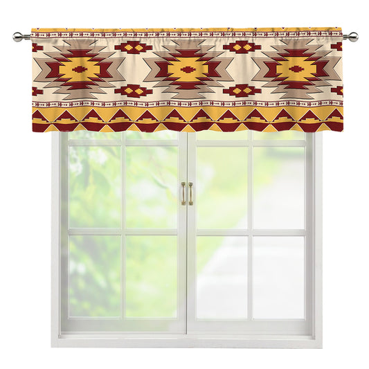 Tribal Southwestern Navajo Pattern Print Window Valance