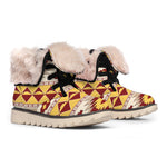Tribal Southwestern Navajo Pattern Print Winter Boots