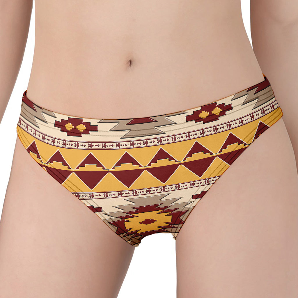 Tribal Southwestern Navajo Pattern Print Women's Panties