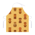 Tribal Tiki Mask Pattern Print Adjustable Apron