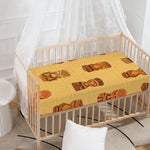 Tribal Tiki Mask Pattern Print Baby Crib Sheet
