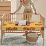 Tribal Tiki Mask Pattern Print Baby Crib Sheet